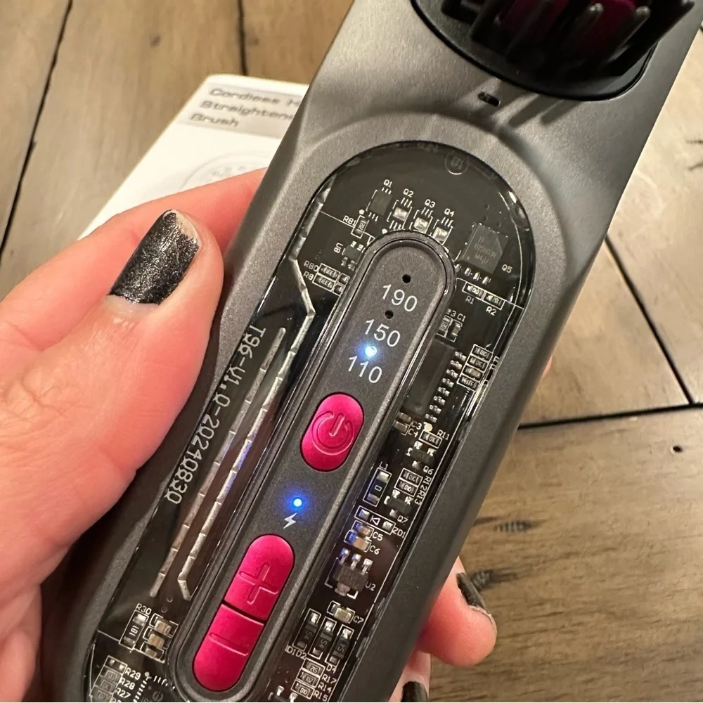 💈Cordless Hair Straightener Brush Mini Travel Brush It#OB3